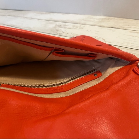 VTG Christopher Kon Ostrich Leather Foldover Clutch Bag - Picture 5 of 11